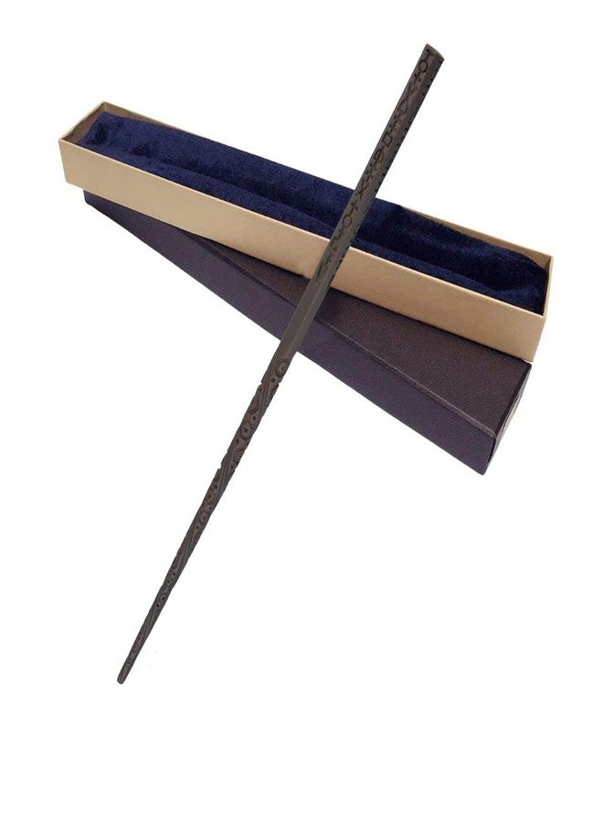 سايج سكوير عصا سحرية سوداء كلاسيكية عادية من سيج سكوير مصنوعة يدويًا، عصا سحرية قابلة للتحصيل، إكسسوار تنكري (طولها 40 سم) - Image 1